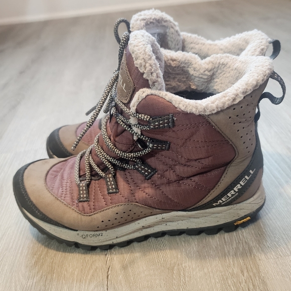 Merrell Women's Antora Waterproof Sneaker Hiking Snow Boots Size 6 - Picture 3 of 10